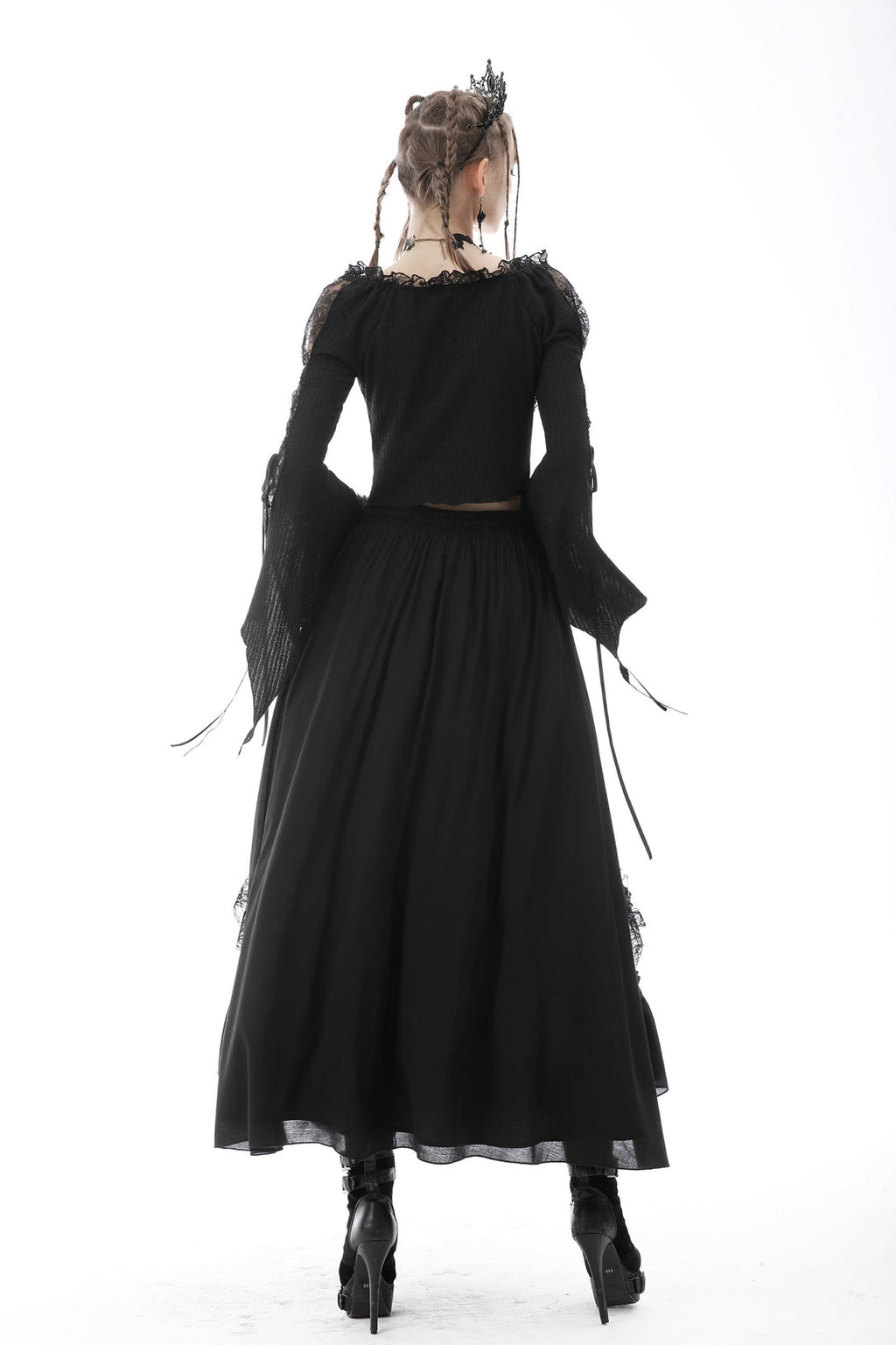 Lace Ruffle Frock Skirt