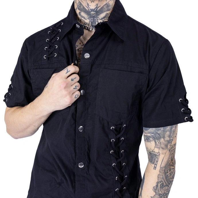 Lace Up Button Damion Shirt