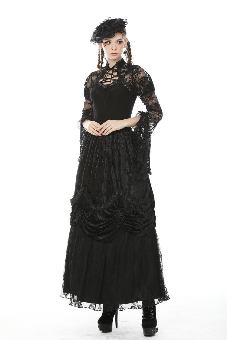 Elegant Lace Flare Bolero