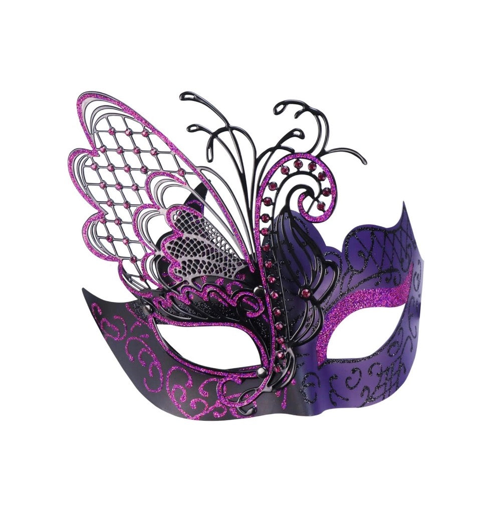 Purple Butterfly Masquerade Mask