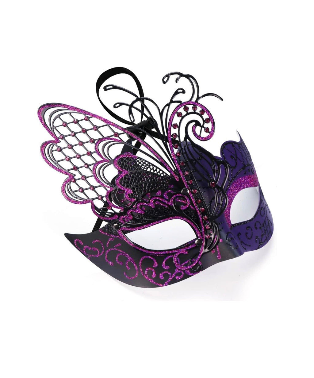 Purple Butterfly Masquerade Mask