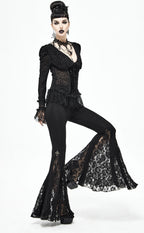 Bell Bottom Mini Crucifix Lace Trousers