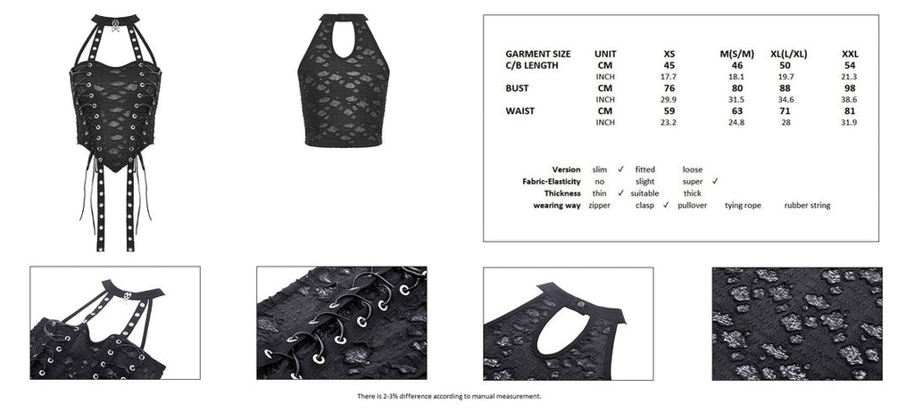 Shredded Dystopian Cami Strap Top