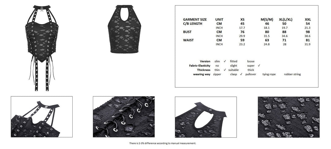Shredded Dystopian Cami Strap Top