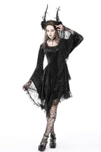 Genie Bell Sleeve Velvet Dress