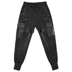 Punk Studded Cuffed Trousers