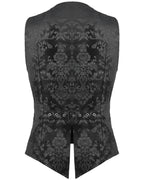 Black Alcazar Button Up Men’s Waistcoat
