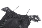 Romantic Lace Trail Bardot Strap Dress