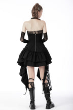 Shredded Frilly Waterfall Dress