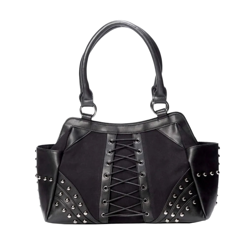Trapeze Lace Up Stud Bag