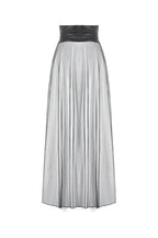 Light Mesh Eyelet Maxi Skirt