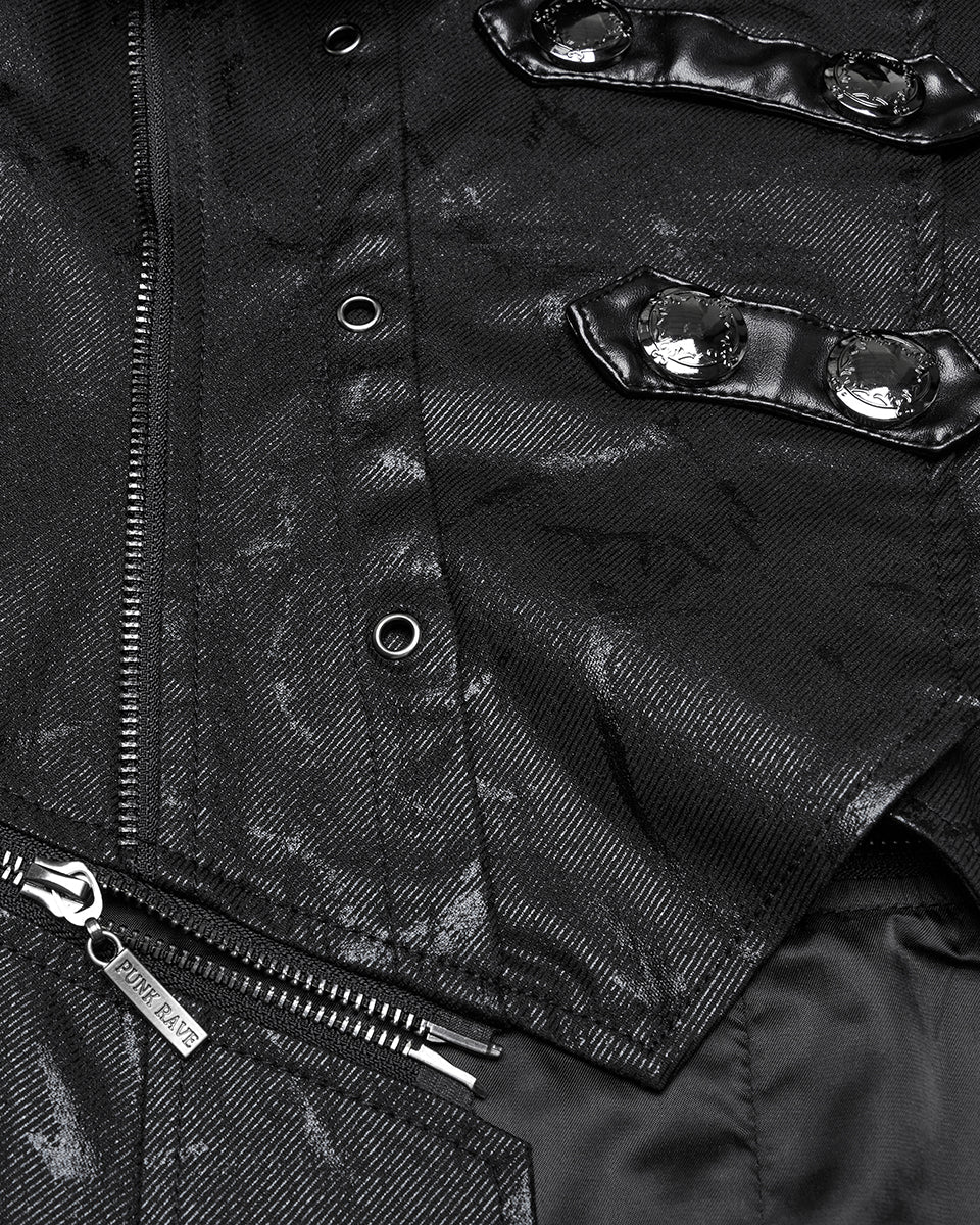 Men’s Scorpion Hooded 2-Way Villain Coat