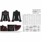 Black & Wine Chained Velvet Jacket