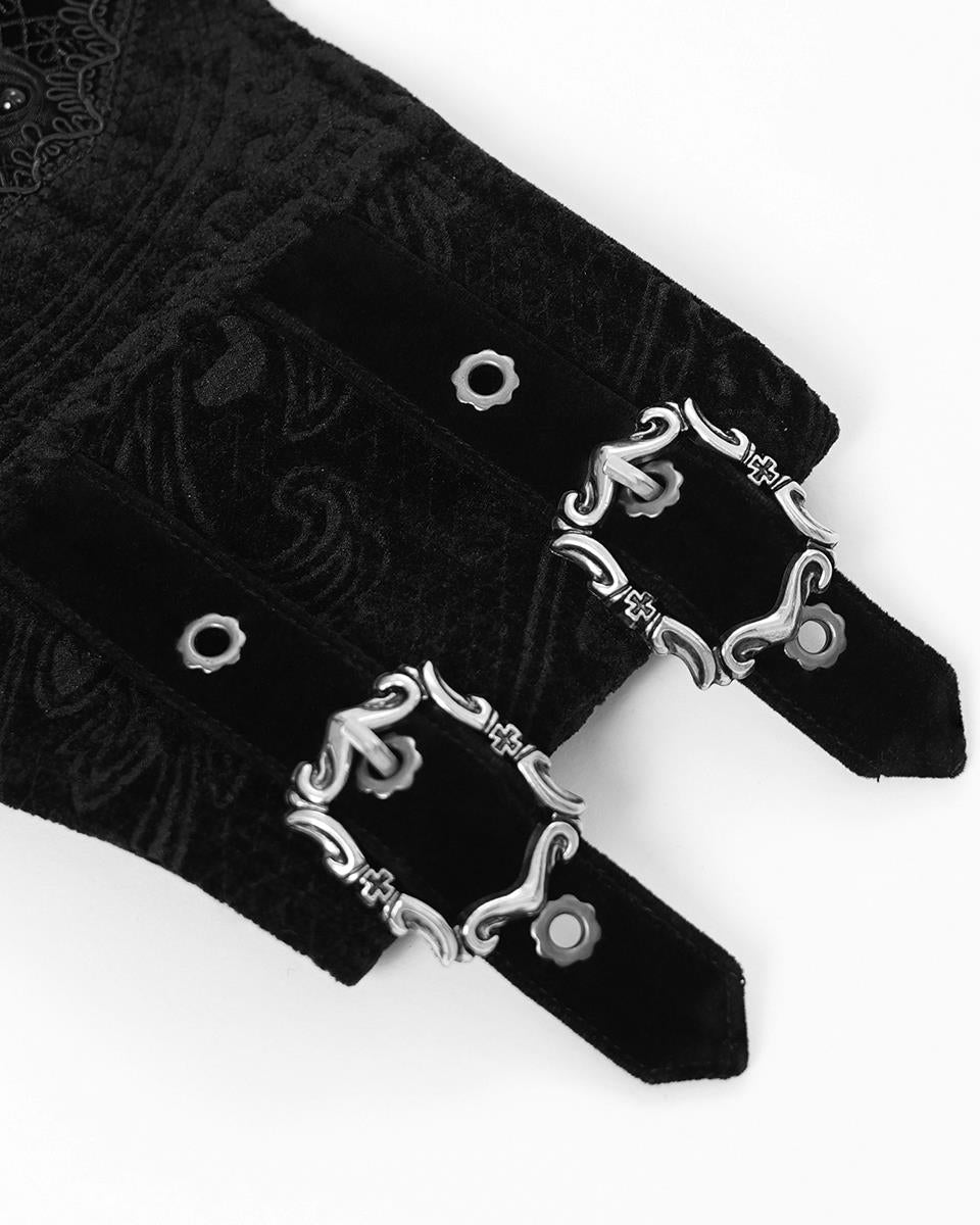 Unisex Crucifix Chained Gothic Corset Belt