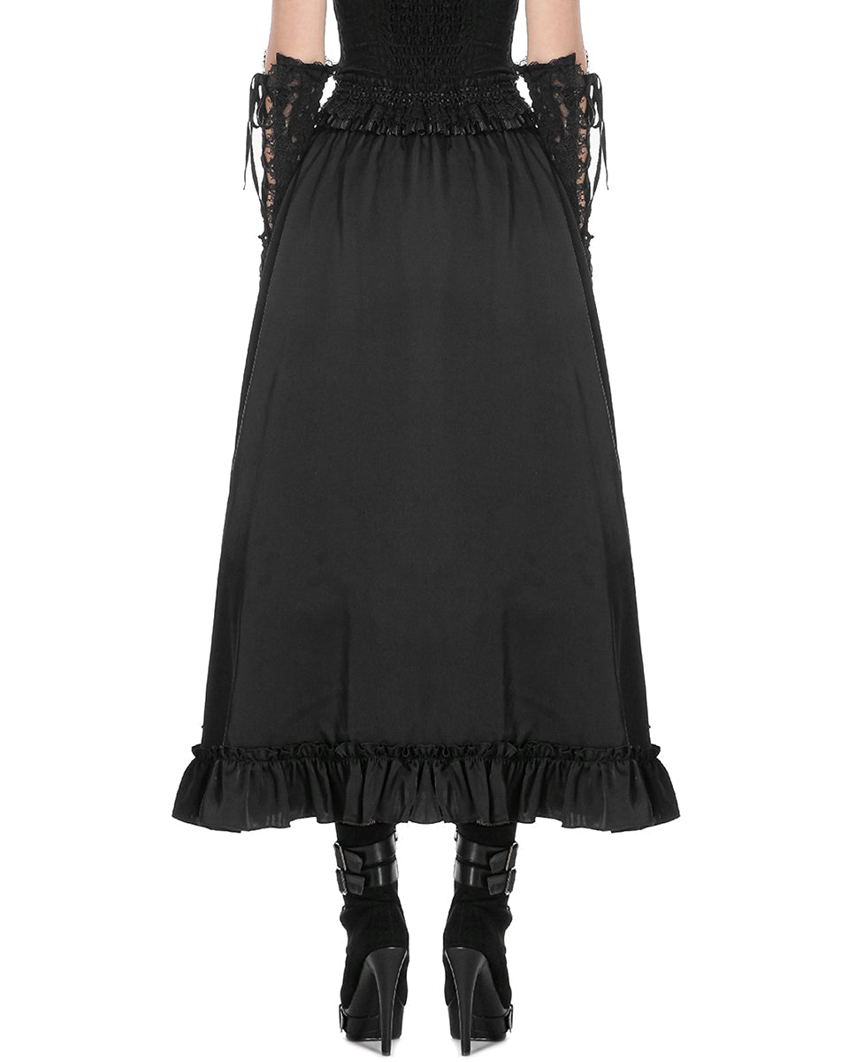 Classic Gothic Black Net Skirt