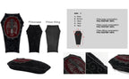Ribcage Coffin Shape Velvet Cushion