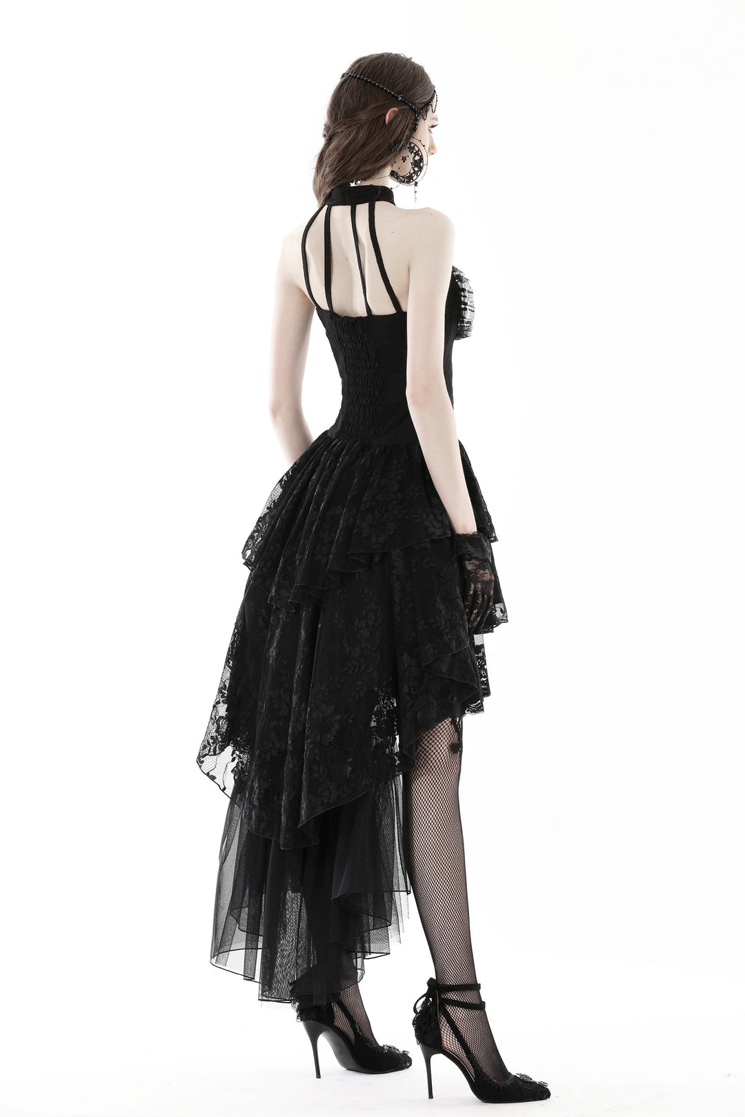 Halter Neck Cutout Cocktail Dress