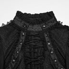 High Neck Laced Blouse