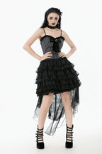 Pinstripe Satin Bow Doll Top
