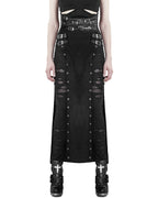 Katana Buckle Side Split Skirt