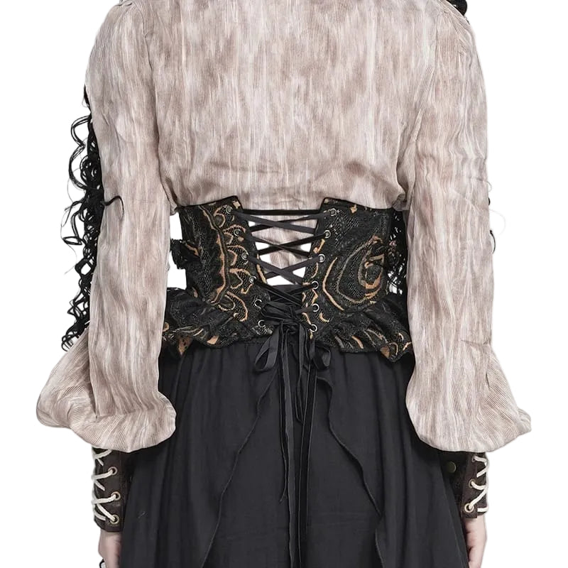 Jacquard Zip Girdle Corset
