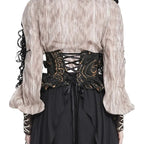 Jacquard Zip Girdle Corset