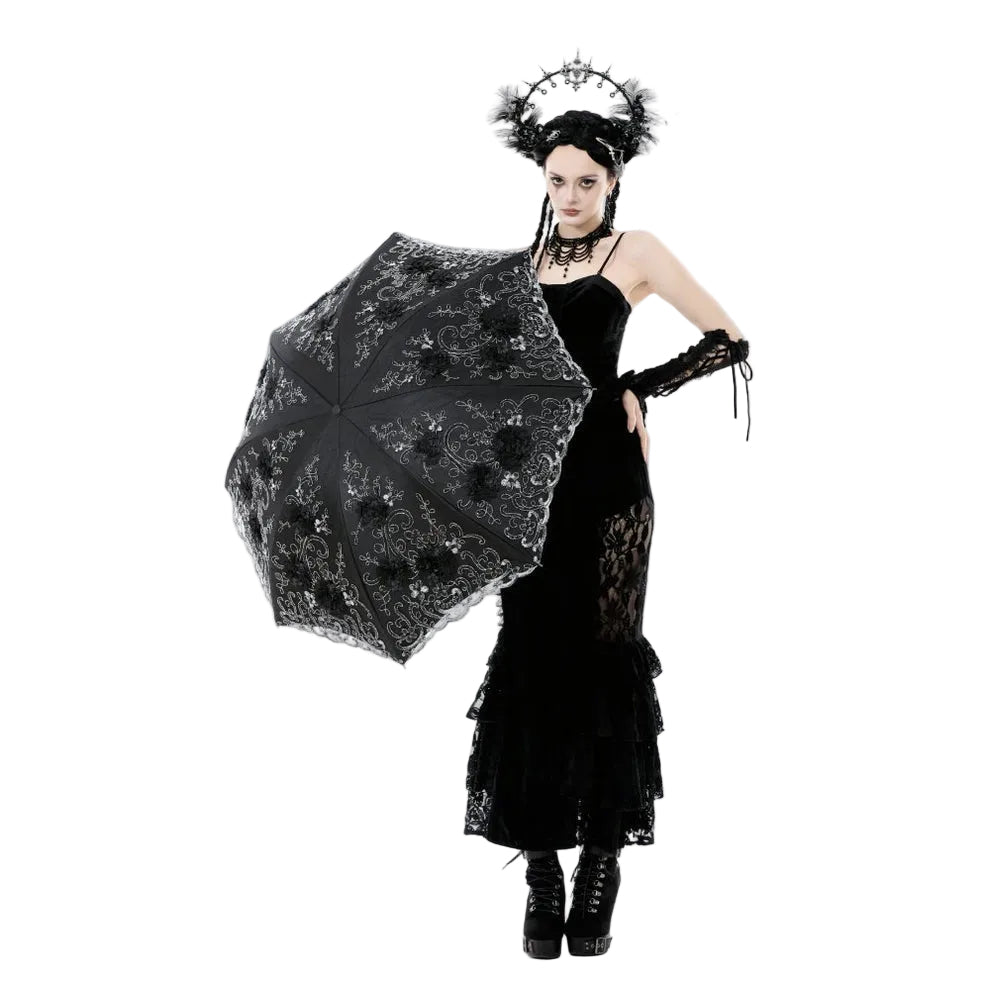 Embroidered Design Parasol Umbrella