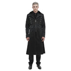 Stylish Crucifix Zip Trench Coat