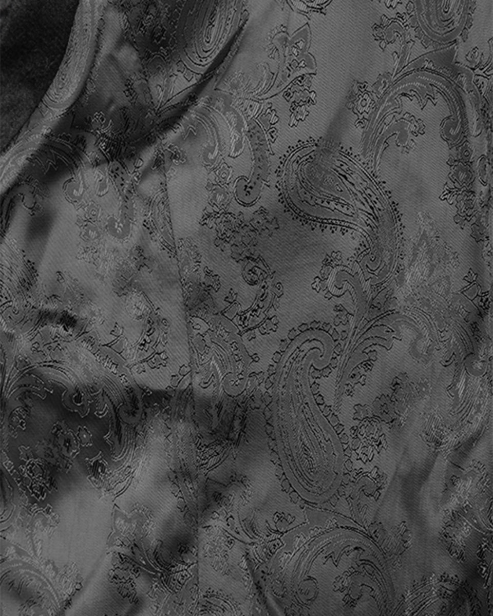Black Alcazar Button Up Men’s Waistcoat