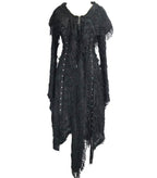 Shredded Long Hooded Cardigan