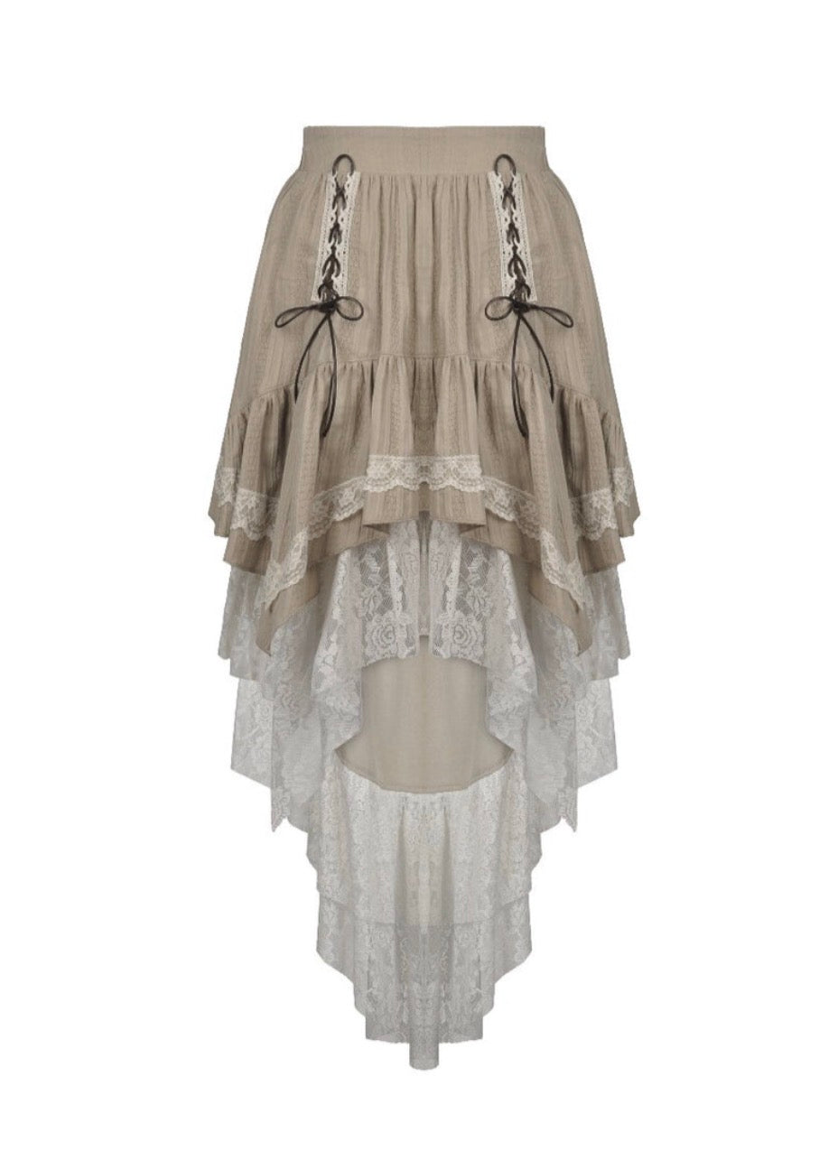 Steampunk Dovetail Cream Skirt