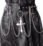 Crucifix Chained Belt