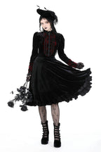 Vampire Scarlet Red Velvet Dress