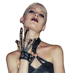 Women’s Skeleton Skull Chain Hand Claw Glove