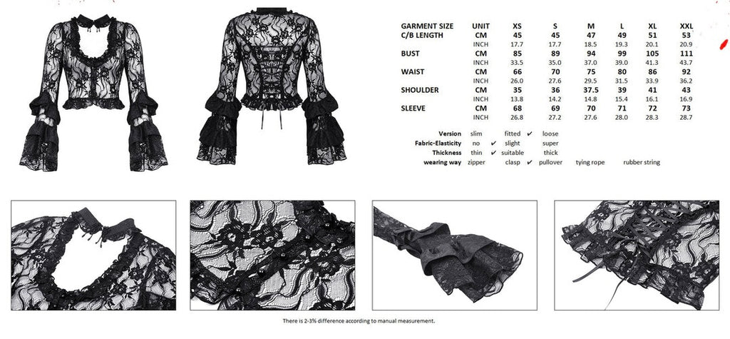 Sexy Lace Choker Blouse