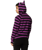 Purple Stripe Cat Ear Jacket