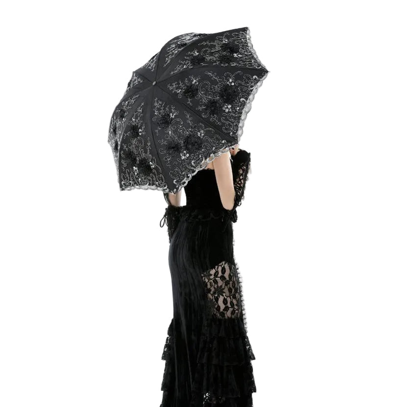 Embroidered Design Parasol Umbrella