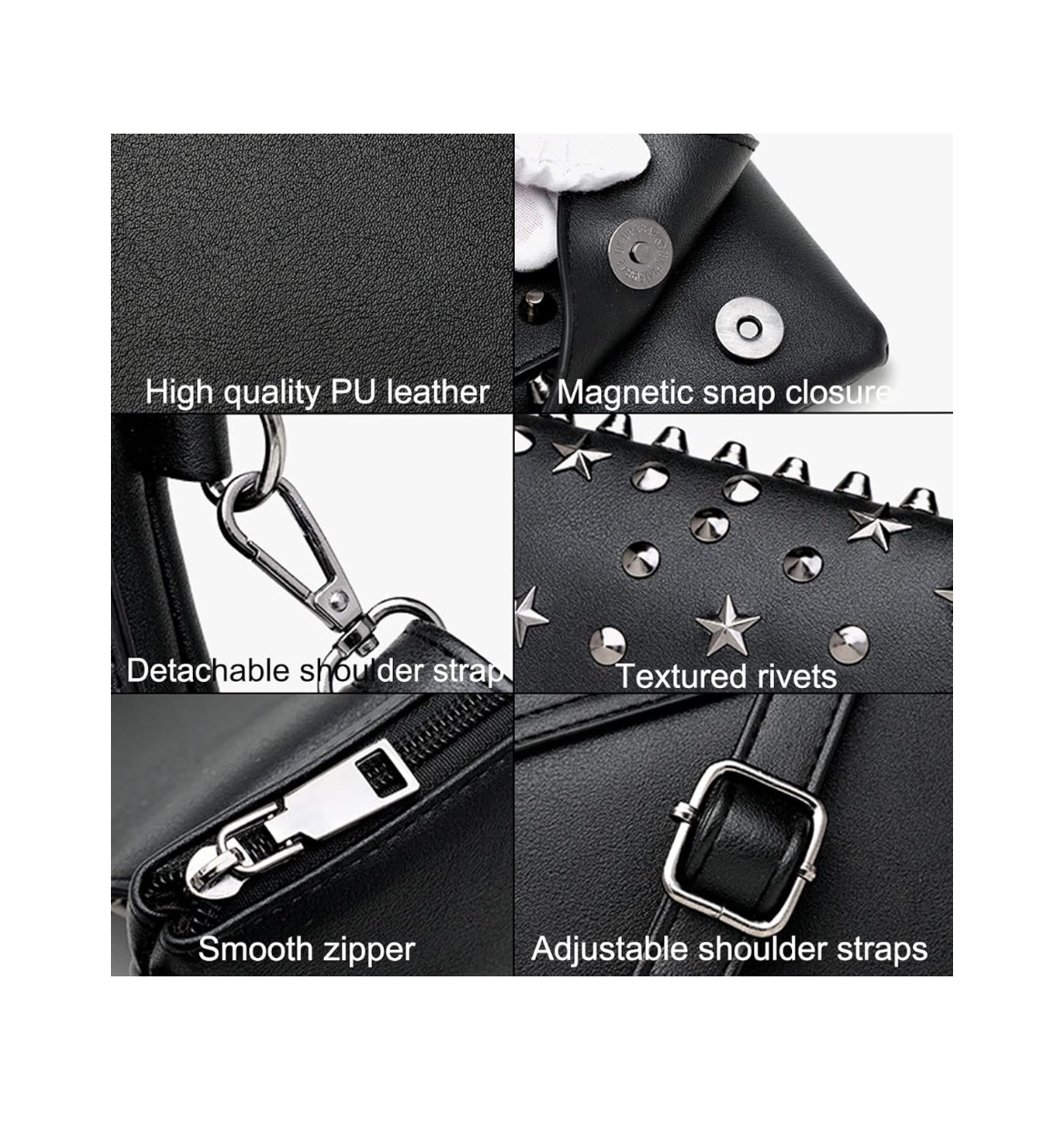 Star Stud Clutch Handbag