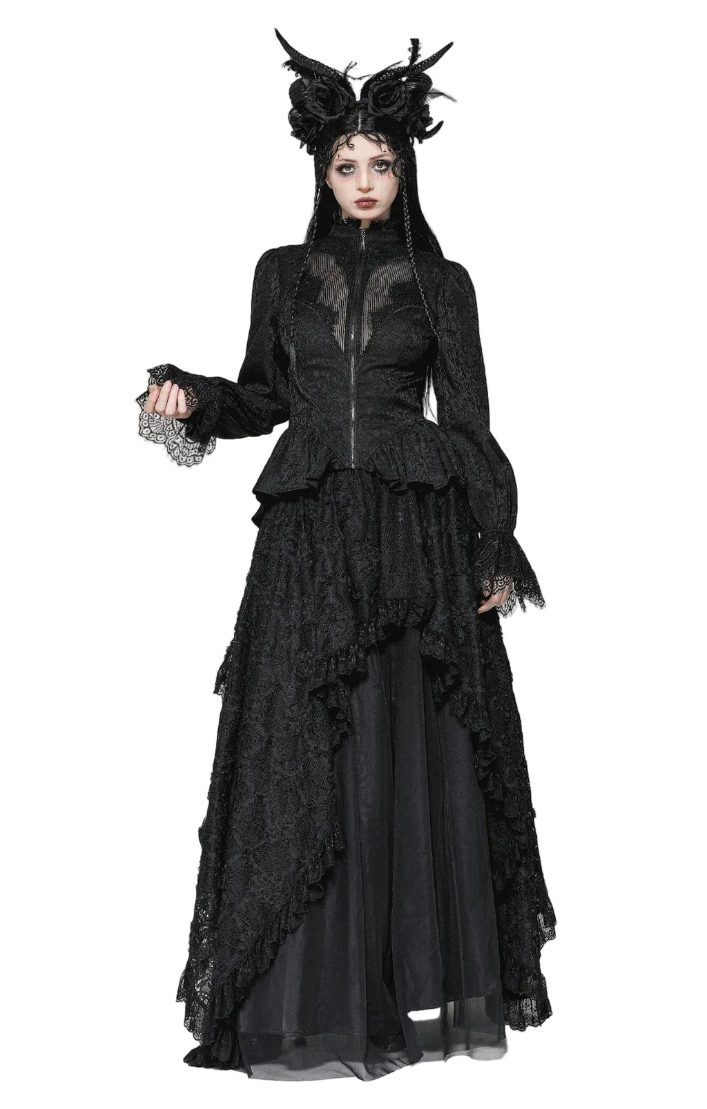 Lace Tailcoat Jacket