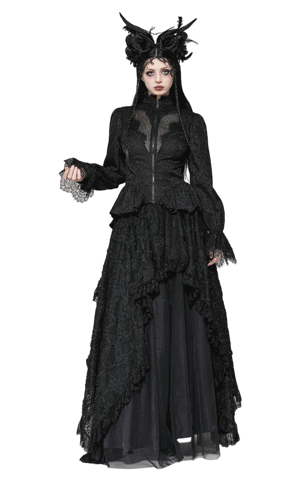 Lace Tailcoat Jacket