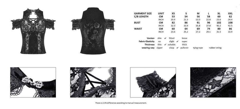 Sexy Shoulder & Chest Lace Cut Blouse