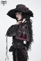 Gothic Ruffle Cross Handbag