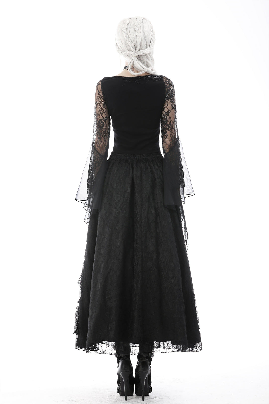 Frill Lace Long Skirt