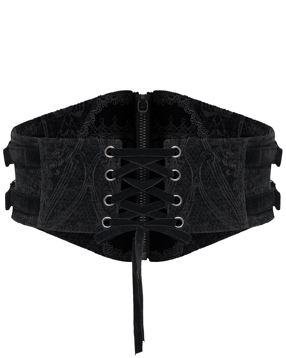 Unisex Crucifix Chained Gothic Corset Belt