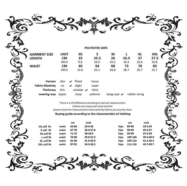 Frill Hem Underbust Corset