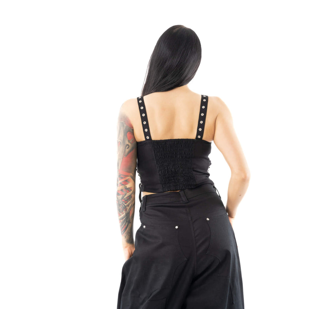 Kahlo Lace Up Zip Top