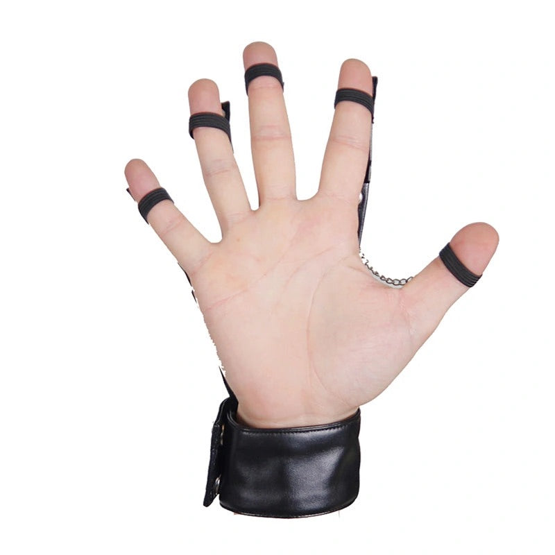 Men’s Skeleton Skull Chain Hand Claw Glove