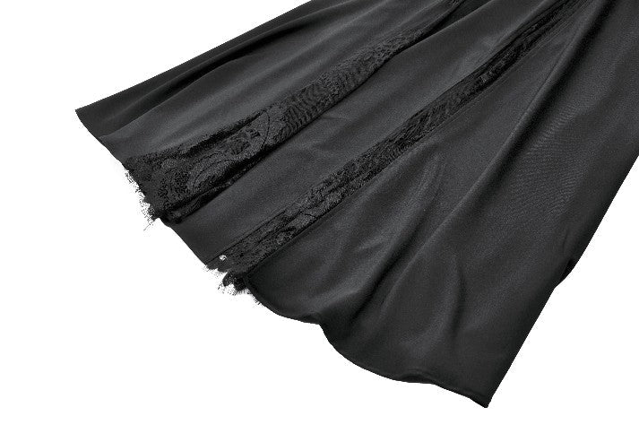 Panel Split Floral Net Maxi Skirt