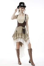 Steampunk Dovetail Cream Skirt
