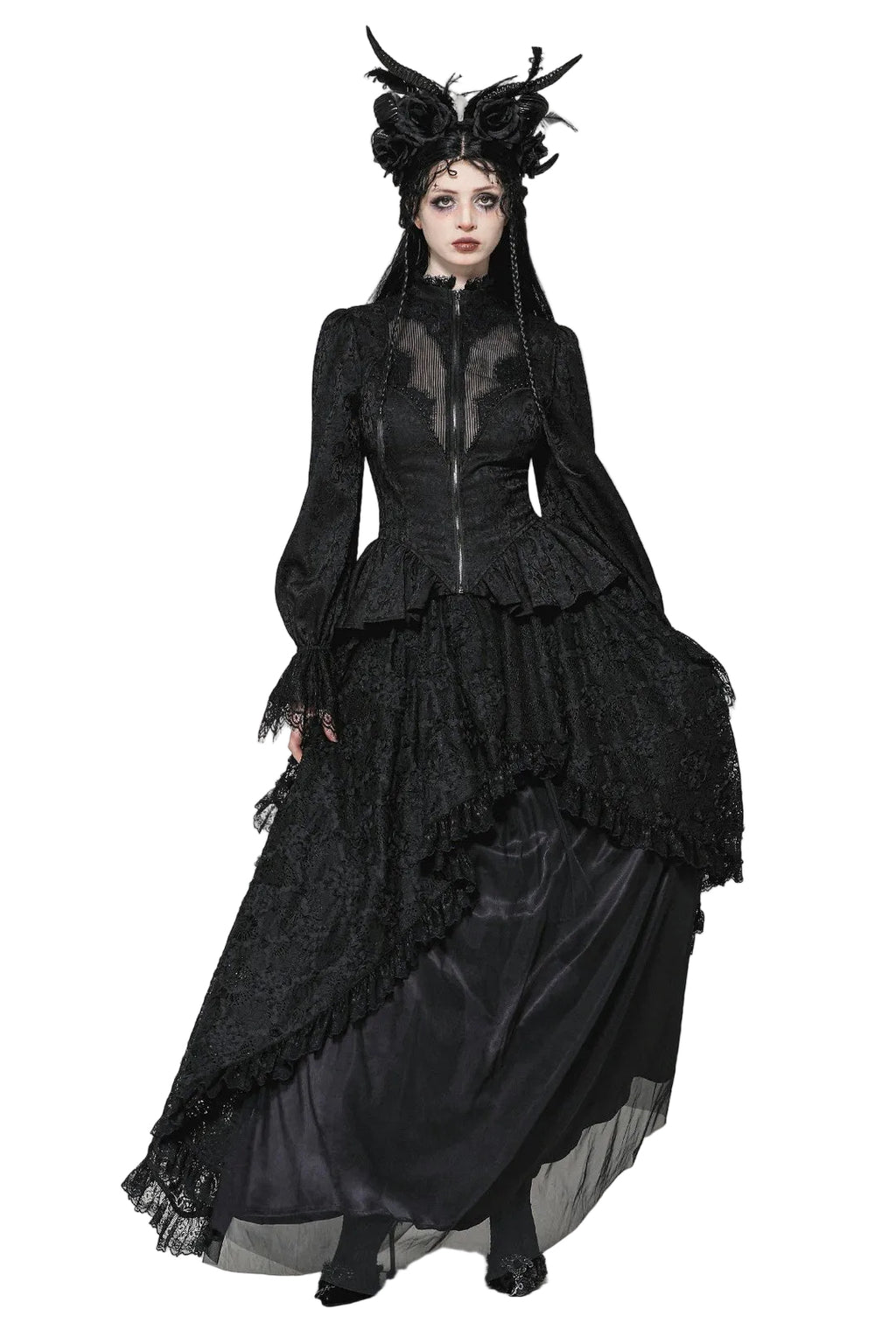 Lace Tailcoat Jacket